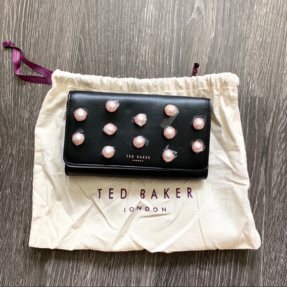 Ted Baker Handbags - Ted Baker Steff faux pearl stud leather wallet